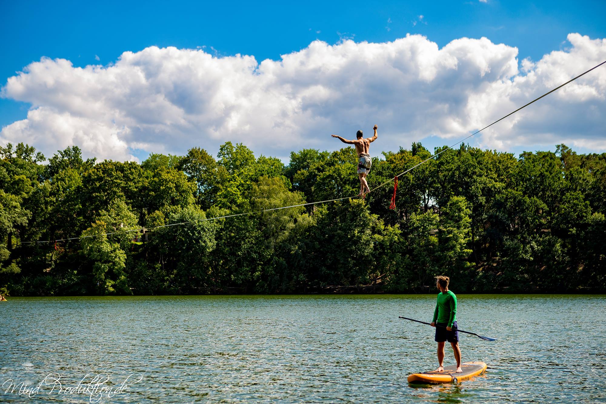 A summer waterline in Berlin