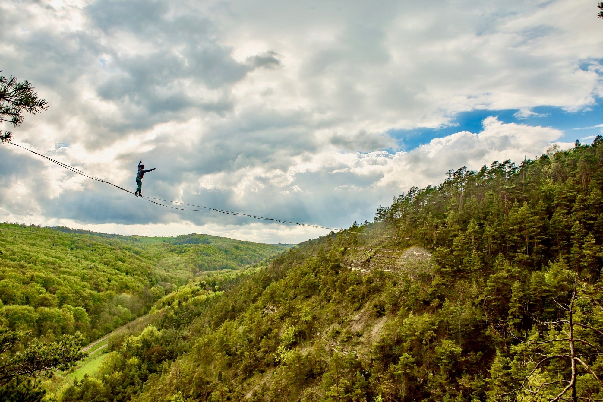 Sebastian's "training highline"