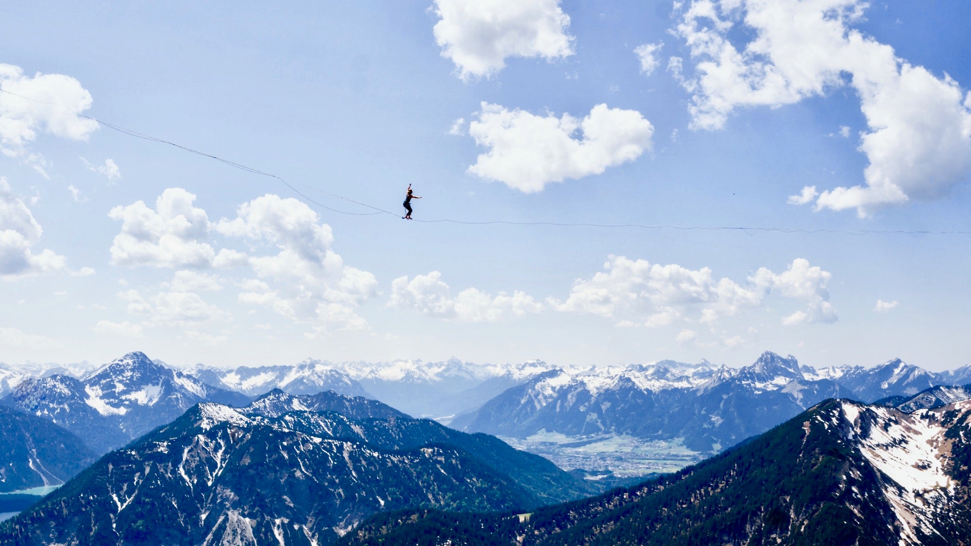 An Alpine Highline - The Vulture's Head