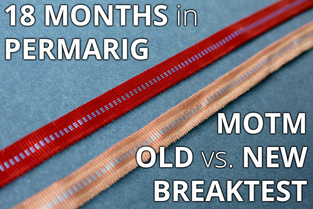 Break testing old MOTM webbing